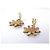 NEU DOLCE & GABBANA DAISY KRISTALLBLUMEN HALSKETTE + OHRRINGE Golden - Ansicht 10