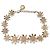 NEU DOLCE & GABBANA DAISY KRISTALLBLUMEN HALSKETTE + OHRRINGE Golden - Ansicht 2