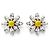 NEU DOLCE & GABBANA DAISY KRISTALLBLUMEN HALSKETTE + OHRRINGE Golden - Ansicht 7