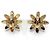 NEU DOLCE & GABBANA DAISY KRISTALLBLUMEN HALSKETTE + OHRRINGE Golden - Ansicht 8
