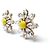 NEU DOLCE & GABBANA DAISY KRISTALLBLUMEN HALSKETTE + OHRRINGE Golden - Ansicht 9