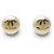 ORECCHINI VINTAGE CHANEL A POMPOLLO PERLE LOGO CC CASTELLANE 1989 EARRINGS D'oro