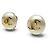 ORECCHINI VINTAGE CHANEL A POMPOLLO PERLE LOGO CC CASTELLANE 1989 EARRINGS D'oro - vista 2