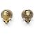 ORECCHINI VINTAGE CHANEL A POMPOLLO PERLE LOGO CC CASTELLANE 1989 EARRINGS D'oro - vista 3
