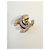 CHANEL fibbia CC turnlock oro swarovski D'oro - vista 2