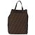FENDI Zucca Canvas Hand Bag Black Brown - vista 13