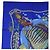 Hermès HERMES Carre 90 Scarf  Grands Fonds  Silk Blue - vista 2