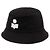 Isabel Marant Cappello Bucket ricamato Black Ecru Bianco