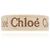 Chloé Bracciale Ricamato Signature Logo Beige Brown Marrone