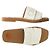 Chloé Sandali con cinturino Woody logo ricamato White Bianco
