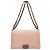 Chanel Borsa Medium Flap in pelle d'agnello Rosa Argento
