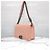 Chanel Borsa Medium Flap in pelle d'agnello Rosa Argento - vista 2