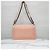 Chanel Borsa Medium Flap in pelle d'agnello Rosa Argento - vista 3