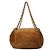 Chanel Borsa a tracolla a fisarmonica con catena in camoscio marrone - vista 3