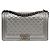 Chanel Bolso de hombro Boy grande plateado Plata