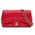 Chanel Borsa a tracolla matelassé rossa con patta Rosso
