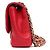 Chanel Borsa a tracolla matelassé rossa con patta Rosso - vista 2