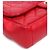 Chanel Borsa a tracolla matelassé rossa con patta Rosso - vista 5