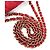 Chanel Borsa a tracolla matelassé rossa con patta Rosso - vista 7
