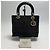 Dior Borsa Tote Small Lady Cannage (Nero con Hardware Argento) - vista 2