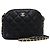 Chanel Borsa a tracolla mini a mezzaluna Timeless Classic con logo CC dorato Nero