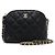 Chanel Borsa a tracolla mini a mezzaluna Timeless Classic con logo CC dorato Nero - vista 2