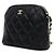 Chanel Borsa a tracolla mini a mezzaluna Timeless Classic con logo CC dorato Nero - vista 3