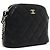 Chanel Borsa a tracolla mini a mezzaluna Timeless Classic con logo CC dorato Nero - vista 4