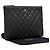 Chanel Borsa a pochette New Medium in Caviar placcata oro Nera Nero