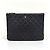 Chanel Borsa a pochette New Medium in Caviar placcata oro Nera Nero - vista 4