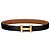 Hermès Buckle Reversible Two-Sided Black Gold Matte Men's Leather Belt