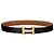 Hermès Buckle Reversible Two-Sided Black Gold Matte Men's Leather Belt - view 2