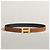 Hermès Buckle Reversible Two-Sided Black Gold Matte Men's Leather Belt - view 3