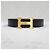 Hermès Buckle Reversible Two-Sided Black Gold Matte Men's Leather Belt - view 4