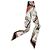 Hermès Foulard in seta Twilly Bouquets Sellier da donna Marrone