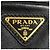 Prada Borsa bucket in pelle con logo triangolare nera Nero - vista 10