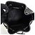 Prada Borsa bucket in pelle con logo triangolare nera Nero - vista 17