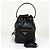 Prada Borsa bucket in pelle con logo triangolare nera Nero - vista 9