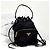Prada Borsa bucket crossbody in nylon con logo triangolare Nero - vista 2