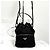 Prada Borsa bucket crossbody in nylon con logo triangolare Nero - vista 7