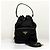 Prada Borsa bucket crossbody in nylon con logo triangolare Nero - vista 9