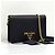 Prada Borsa a tracolla Saffiano Logo Chain Nera Nero - vista 3