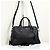 Prada Borsa Tote Boston Saffiano Lux con Logo Triangle Nero - vista 5