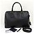 Prada Borsa Tote Boston Saffiano Lux con Logo Triangle Nero - vista 8