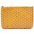 Clutch Goyard Sena MM Gialla in Pelle Giallo