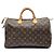 Louis Vuitton Monogram Speedy 35 Marrone