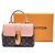 Louis Vuitton Monogram Rocky BB Borsa a mano rosa in tela - vista 9