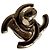 CHANEL fibbia CC turnlock oro D'oro