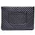 Chanel Clutch Caviar Chevron Large Nero - vista 3