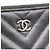 Chanel Clutch Caviar Chevron Large Nero - vista 7